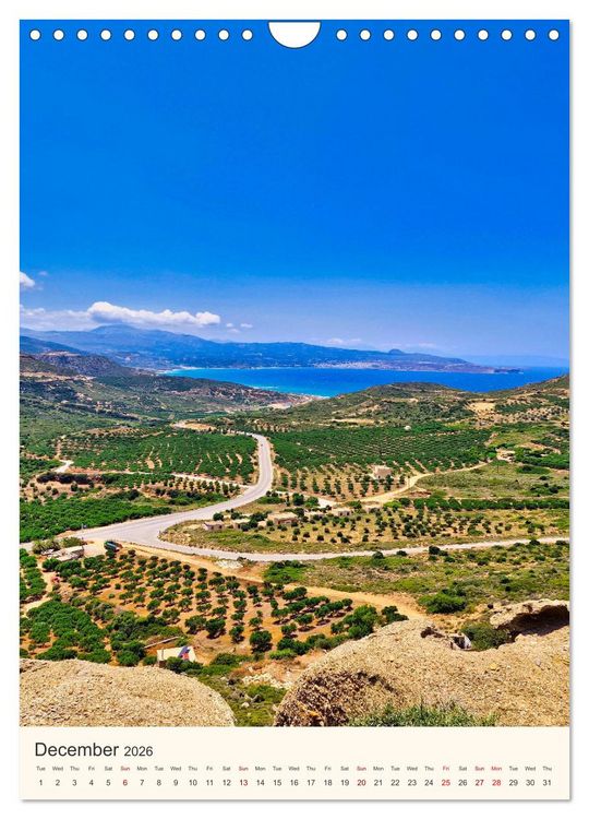 Produktbild: A feast for the eyes - Crete (Wall Calendar 2026 DIN A4 portrait), CALVENDO 12 Month Wall Calendar