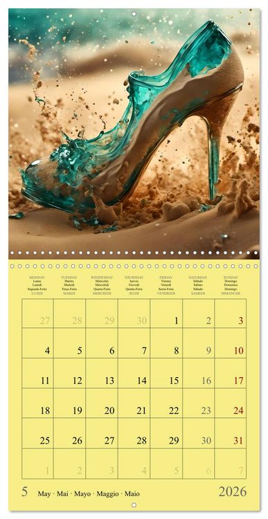 Produktbild: Enchanted by high heels - For shoe lovers (Wall Calendar 2026 12 &times; 12 Inch) CALVENDO 12 Month Wall Calendar