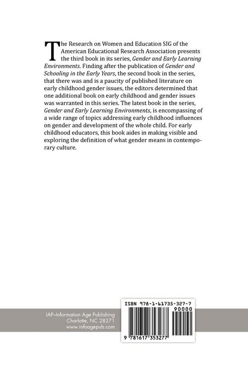 Produktbild: Gender and Early Learning Environments