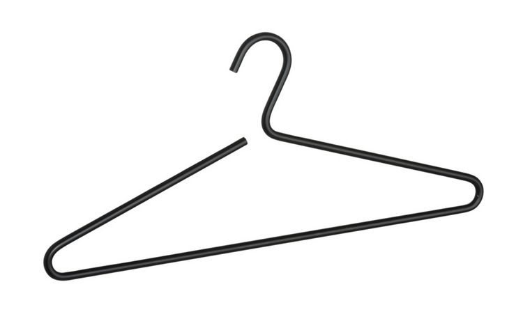 Produktbild: Kleiderb&uuml;gel Mod. Lux Schwarz 5er Set