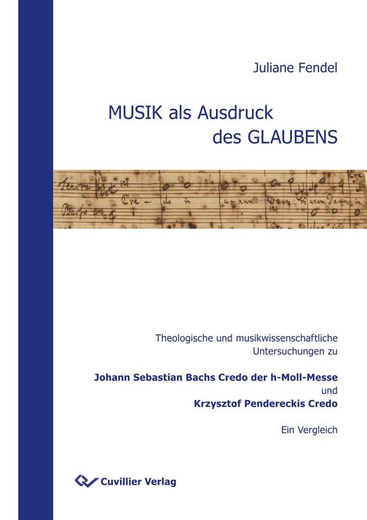 Produktbild: MUSIK als Ausdruck des GLAUBENS