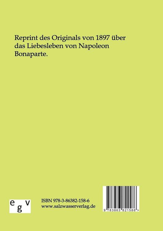Produktbild: Das Liebesleben Napoleon I.