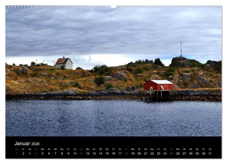 Produktbild: An Norwegens K&uuml;sten (Wandkalender 2026 DIN A2 quer), CALVENDO Monatskalender