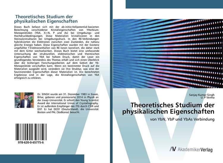 Produktbild: Theoretisches Studium der physikalischen Eigenschaften