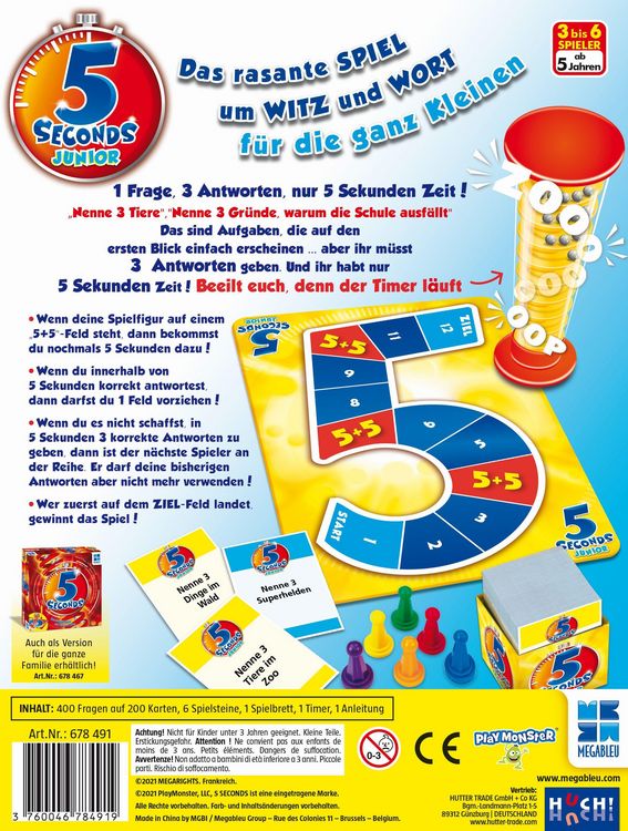 Produktbild: Megableu: 5 seconds JUNIOR