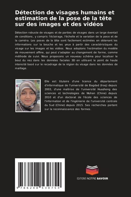 Produktbild: D&eacute;tection de visages humains et estimation de la pose de la t&ecirc;te sur des images et des vid&eacute;os