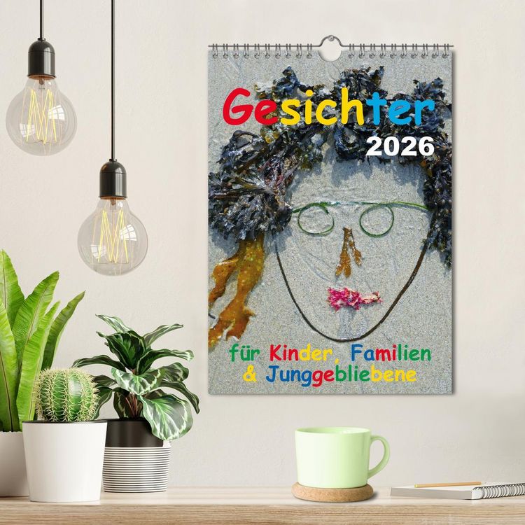 Produktbild: Gesichter f&uuml;r Kinder, Familien & Junggebliebene (Wandkalender 2026 DIN A4 hoch), CALVENDO Monatskalender