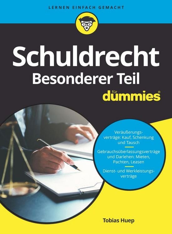 Bild vom Artikel Schuldrecht Besonderer Teil für Dummies vom Autor Tobias Huep