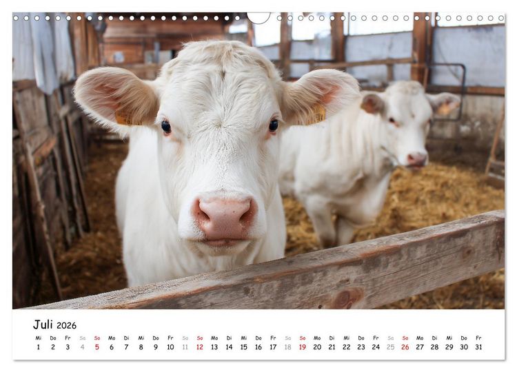Produktbild: Hans der Bauer und seine Tiere auf dem Bauernhof (Wandkalender 2026 DIN A3 quer), CALVENDO Monatskalender