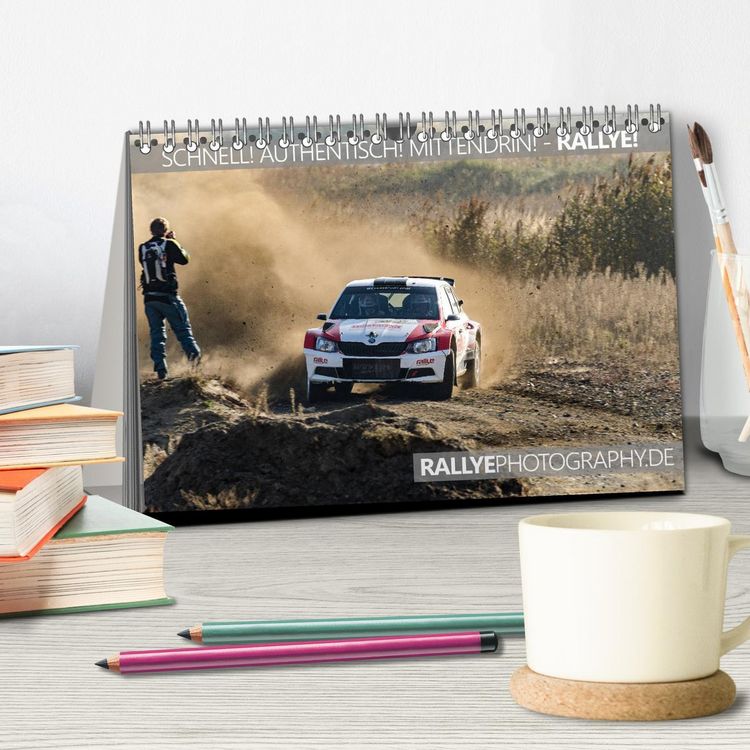 Produktbild: SCHNELL! AUTHENTISCH! MITTENDRIN! - RALLYE! (Tischkalender 2026 DIN A5 quer), CALVENDO Monatskalender