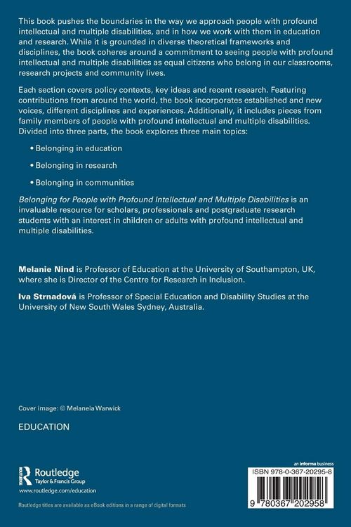 Produktbild: Belonging for People with Profound Intellectual and Multiple Disabilities