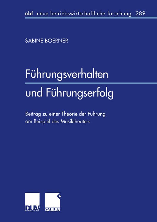 Produktbild: F&uuml;hrungsverhalten und F&uuml;hrungserfolg