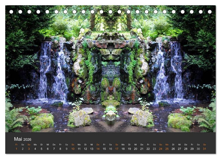 Produktbild: Spiegelwelten - Im Reich der Naturwesen (Tischkalender 2026 DIN A5 quer), CALVENDO Monatskalender