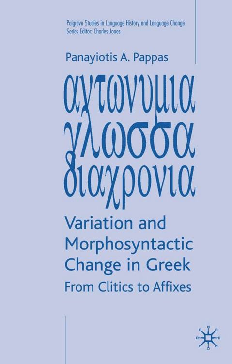 Produktbild: Variation and Morphosyntactic Change in Greek