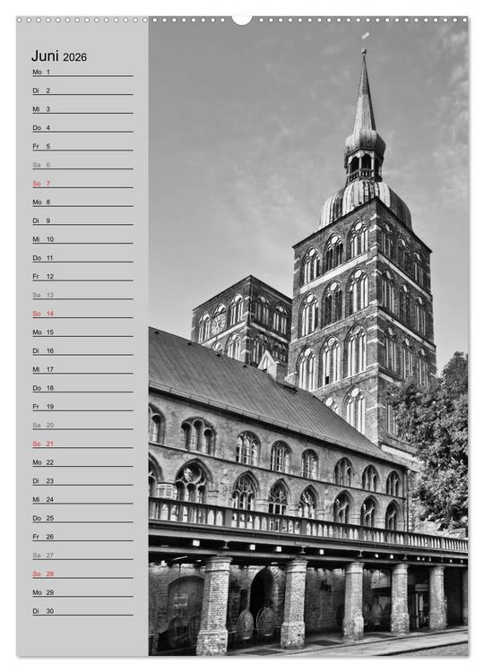 Produktbild: Stralsund. Ein Hauch l&auml;ngst vergangener Zeiten (Wandkalender 2026 DIN A2 hoch), CALVENDO Monatskalender