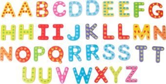 Produktbild: Bunte Magnetbuchstaben