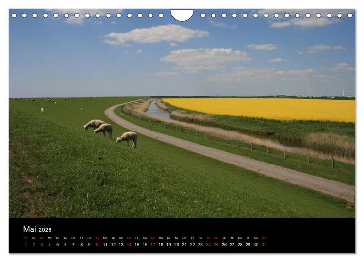 Produktbild: Wunderbare Nordsee (Wandkalender 2026 DIN A4 quer), CALVENDO Monatskalender