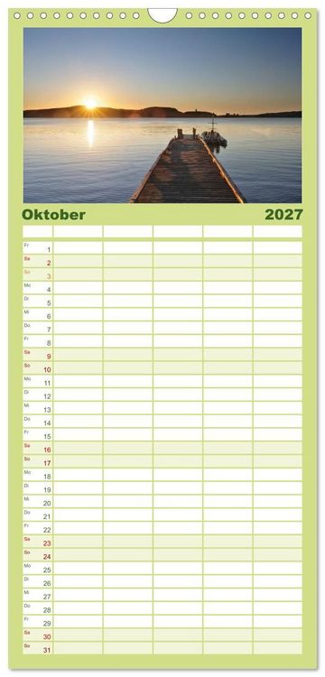 Produktbild: Familienplaner 2027 - KANADA Christian Heeb mit 5 Spalten (Wandkalender, 21 x 45 cm) CALVENDO