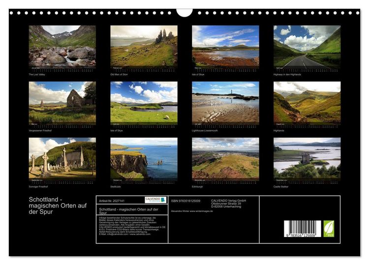 Produktbild: Schottland - magischen Orten auf der Spur (Wandkalender 2026 DIN A3 quer), CALVENDO Monatskalender