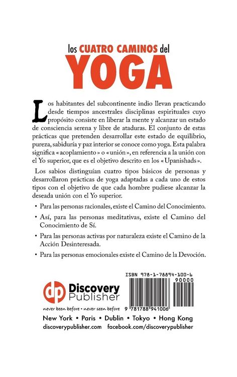 Produktbild: Los Cuatro Caminos del Yoga
