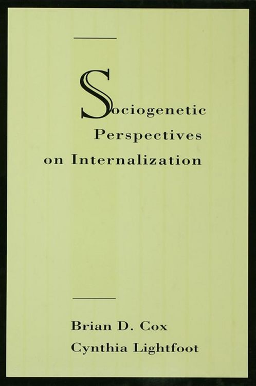 Produktbild: Sociogenetic Perspectives on Internalization