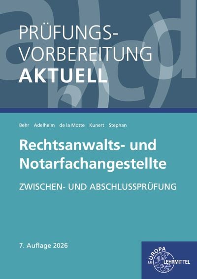 Produktbild: Pr&uuml;fungsvorbereitung aktuell - Rechtsanwalts- und Notarfachangestellte