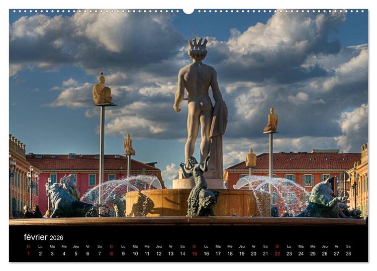 Produktbild: C&ocirc;te d'Azur entre Mer et Montagne (Calendrier mural 2026 DIN A2 vertical) calendrier de bureau