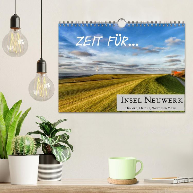 Produktbild: Zeit f&uuml;r... Insel Neuwerk - Himmel, Deiche, Watt und Meer (Wandkalender 2026 DIN A4 quer), CALVENDO Monatskalender