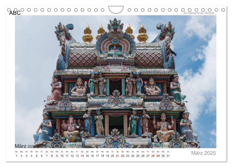 Produktbild: Singapur: Zwischen Wolkenkratzern und Superb&auml;umen (Wandkalender 2026 DIN A4 quer), CALVENDO Monatskalender