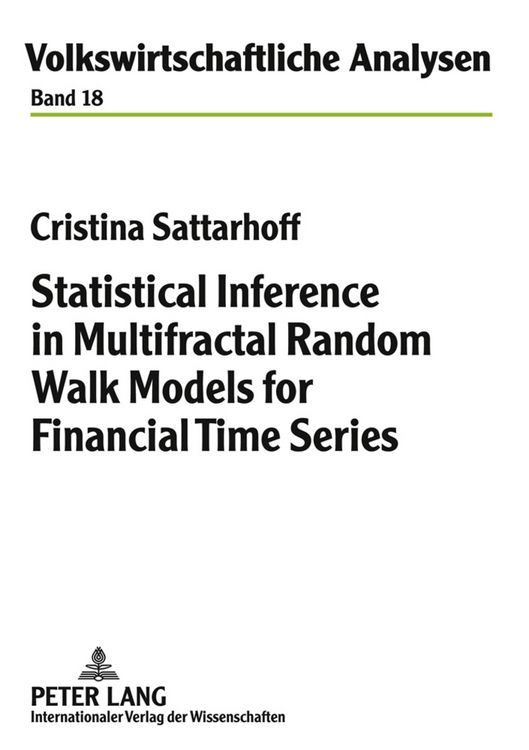 Produktbild: Statistical Inference in Multifractal Random Walk Models for Financial Time Series