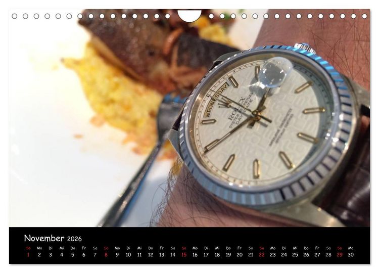 Produktbild: Watch Wristshots Worldwide (Wandkalender 2026 DIN A4 quer), CALVENDO Monatskalender