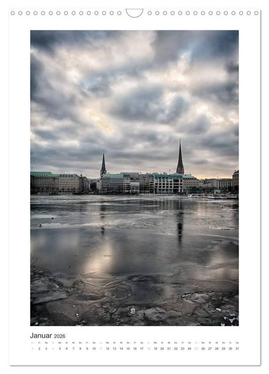 Produktbild: Hamburg Vertical (Wandkalender 2026 DIN A3 hoch), CALVENDO Monatskalender