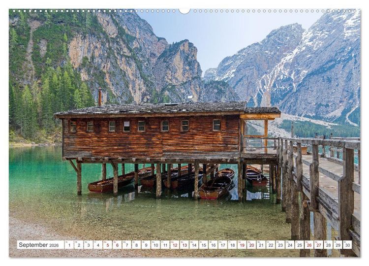 Produktbild: S&uuml;dtirol - Von Meran bis zum Pragser Wildsee (hochwertiger Premium Wandkalender 2026 DIN A2 quer), Kunstdruck in Hochglanz