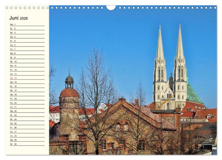 Produktbild: G&ouml;rlitz - Die Perle Niederschlesiens (Wandkalender 2026 DIN A3 quer), CALVENDO Monatskalender