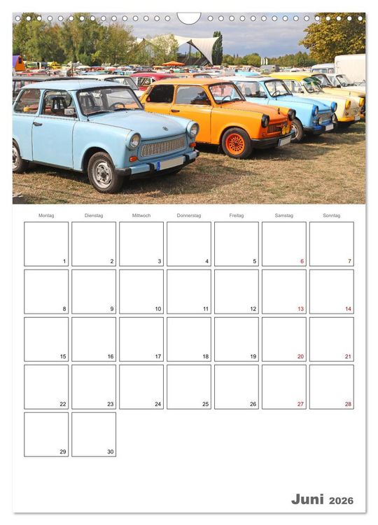 Produktbild: Ost-Oldtimer in Magdeburg (Wandkalender 2026 DIN A3 hoch), CALVENDO Monatskalender