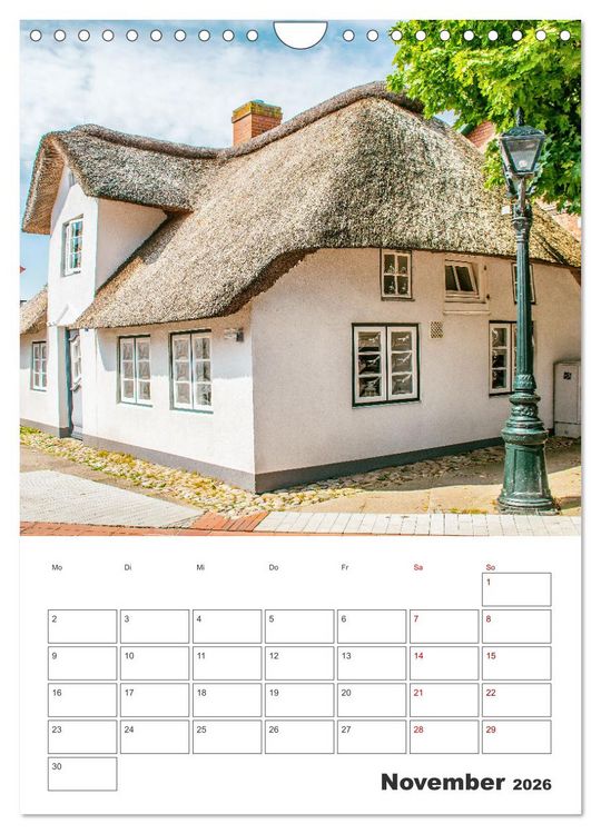 Produktbild: Insel F&ouml;hr - Urlaubsplaner (Wandkalender 2026 DIN A4 hoch), CALVENDO Monatskalender
