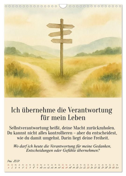 Produktbild: 12 Schl&uuml;ssel zur inneren Freiheit - Ein Jahr f&uuml;r dein inneres Zuhause &ndash; liebevoll, mutig, echt. (Wandkalender 2027 DIN A3 hoch), CALVENDO Monatskalender