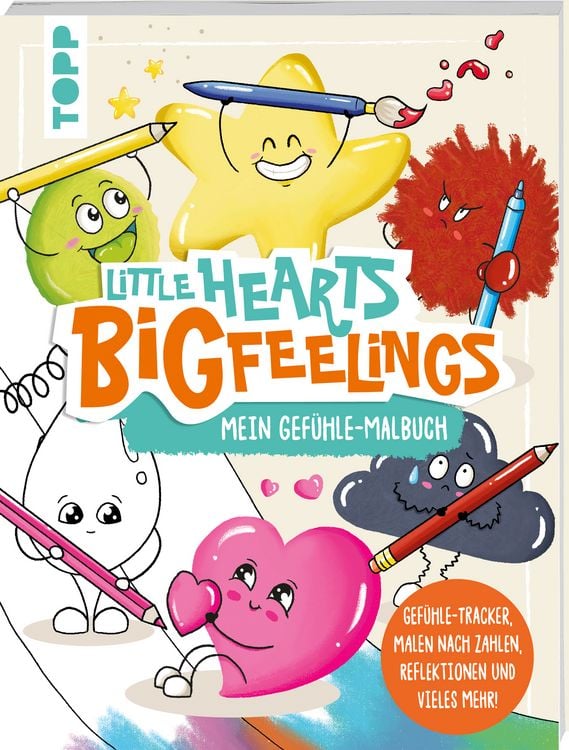 Produktbild: Little Hearts - Big Feelings - Mein Gef&uuml;hle-Malbuch