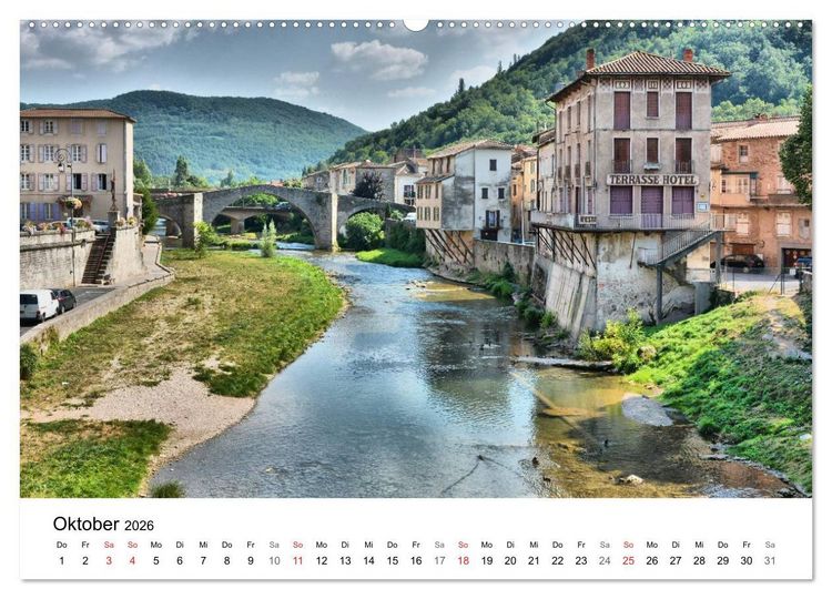 Produktbild: Frankreich- St&auml;dte und D&ouml;rfer des Languedoc-Roussillon (Wandkalender 2026 DIN A2 quer), CALVENDO Monatskalender