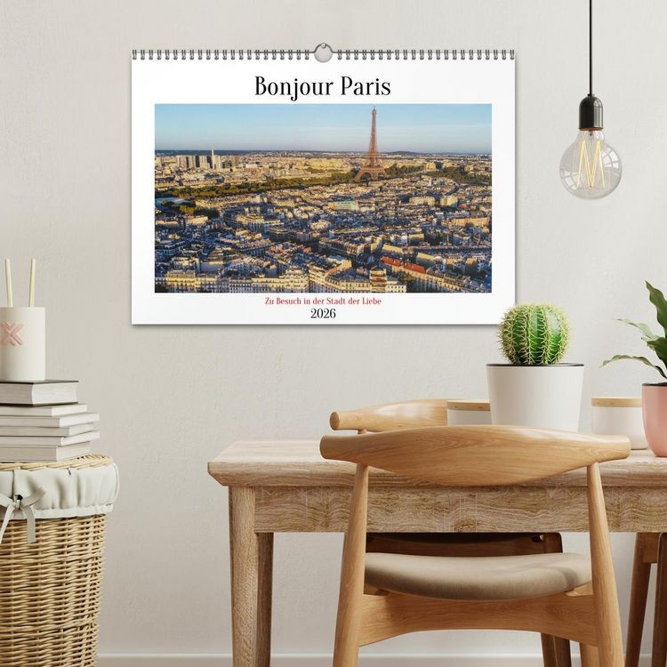Produktbild: Bonjour Paris (Wandkalender 2026 DIN A3 quer), CALVENDO Monatskalender