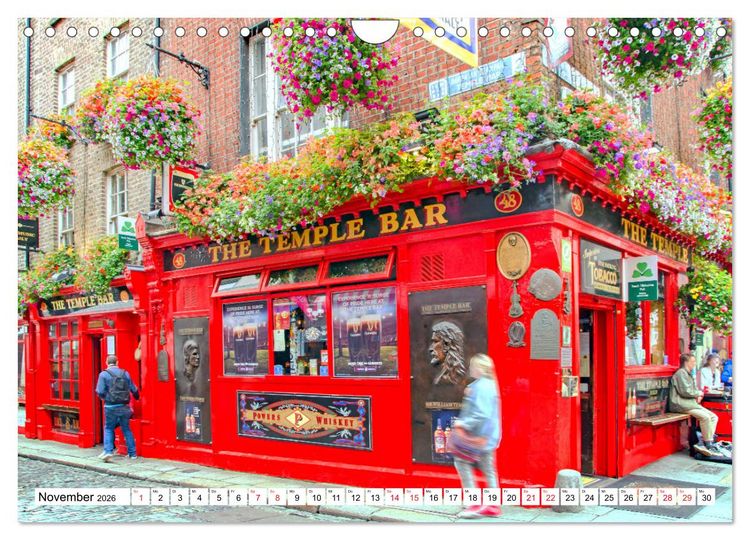 Produktbild: Dublin - Facettenreiche Metropole (Wandkalender 2026 DIN A4 quer), CALVENDO Monatskalender