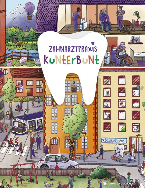 Produktbild: Zahnarztpraxis Kunterbunt Wimmelbuch