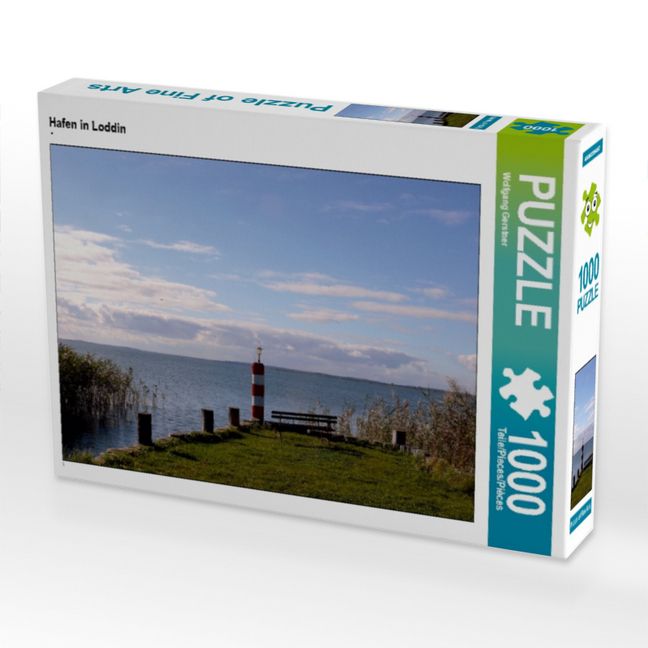 Produktbild: CALVENDO Puzzle Hafen in Loddin | 1000 Teile Lege-Gr&ouml;&szlig;e 64x48cm Foto-Puzzle f&uuml;r gl&uuml;ckliche Stunden