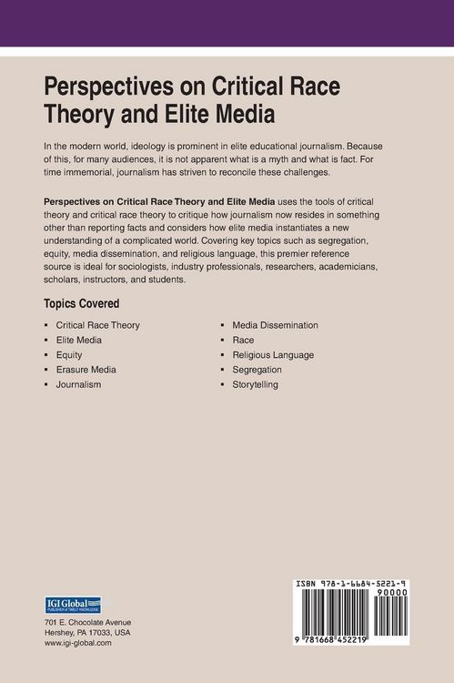 Produktbild: Perspectives on Critical Race Theory and Elite Media