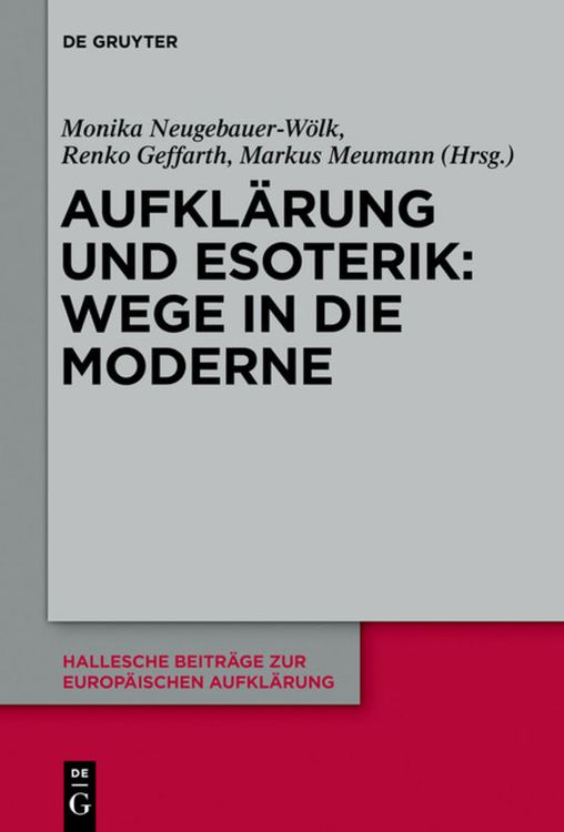 Produktbild: Aufkl&auml;rung und Esoterik: Wege in die Moderne