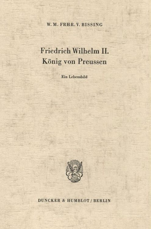 Produktbild: Friedrich Wilhelm II., K&ouml;nig von Preussen.