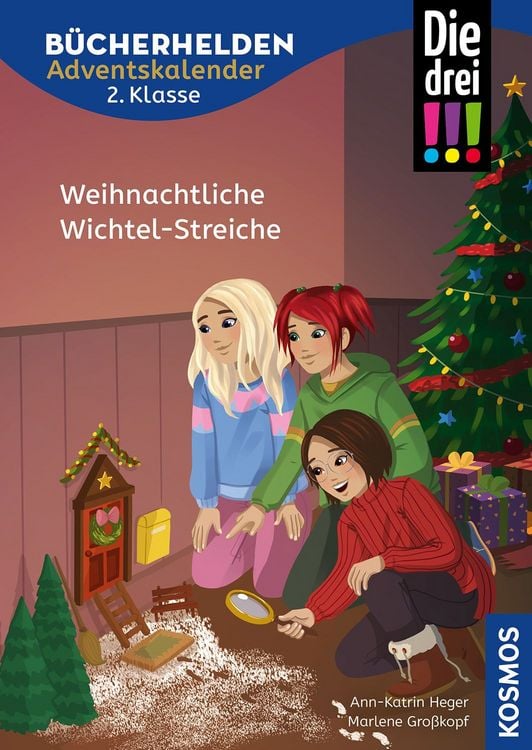 Produktbild: Die drei !!!, B&uuml;cherhelden 2. Klasse, Adventskalender, Weinachtliche Wichtel-Streiche
