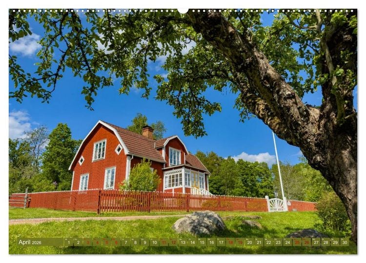 Produktbild: SCHWEDEN wild-romantisch (hochwertiger Premium Wandkalender 2026 DIN A2 quer), Kunstdruck in Hochglanz