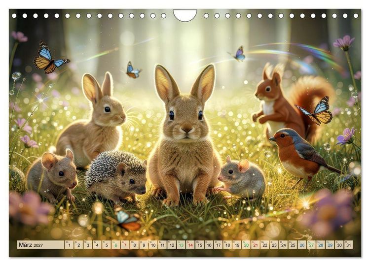 Produktbild: Tiere im Gegenlicht (Wandkalender 2027 DIN A4 quer), CALVENDO Monatskalender