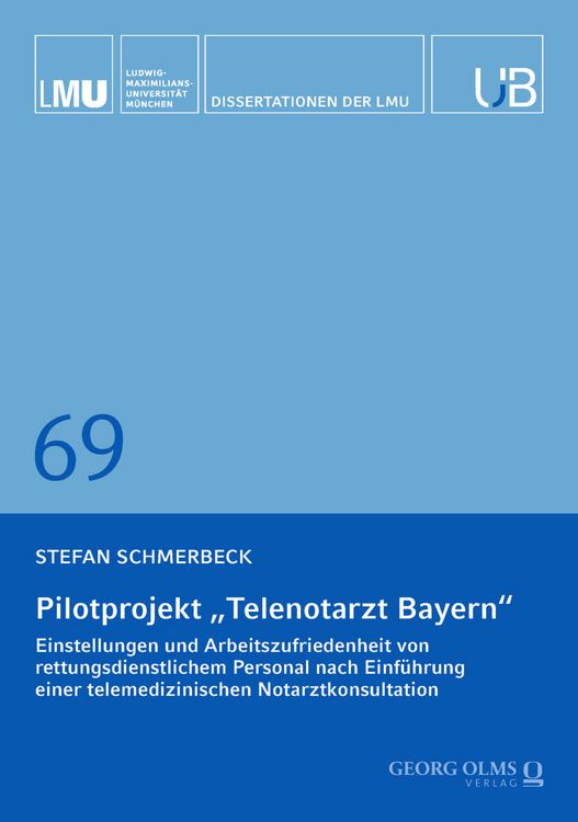 Produktbild: Pilotprojekt &bdquo;Telenotarzt Bayern&ldquo;